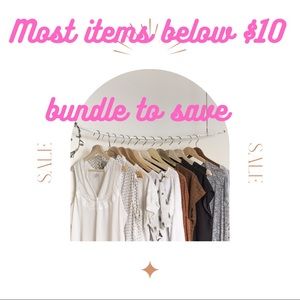 Most items in my closet are below $10